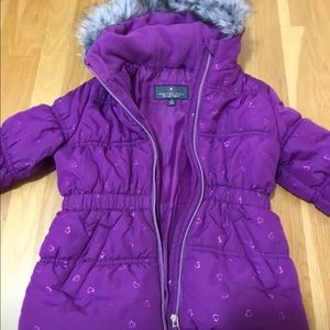 5/6 toddler purple winter coat